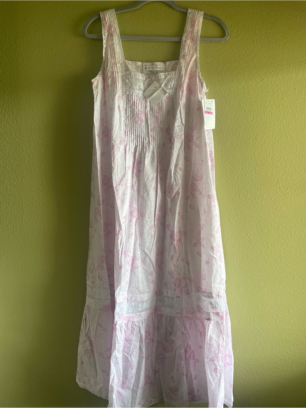 Eileen West Adrianna Ballet Nightgown Blush Rose Floral Pink XXS NWT